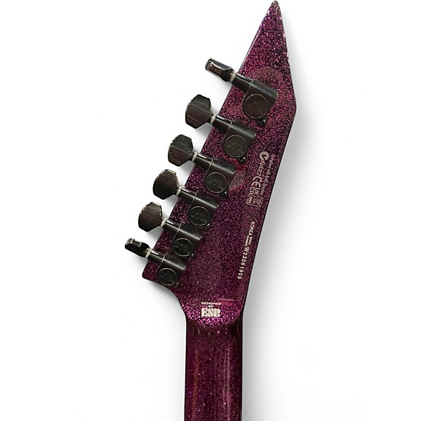 Used ESP LTD KH-602  Purple Sparkle Solid Body Electric Guitar