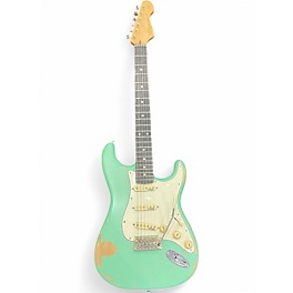 Used Vintage V6MRVG Surf Green Solid Body Electric Guitar