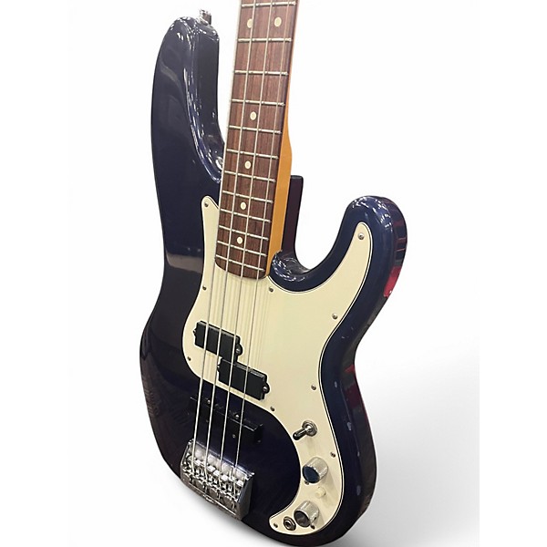 Vintage 1990 Fender Precision Plus Blue Electric Bass Guitar