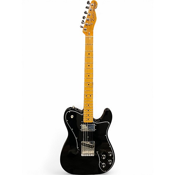 Used 2023 Fender VINTAGE II 77 TELECASTER CUSTOM Black Solid Body Electric Guitar