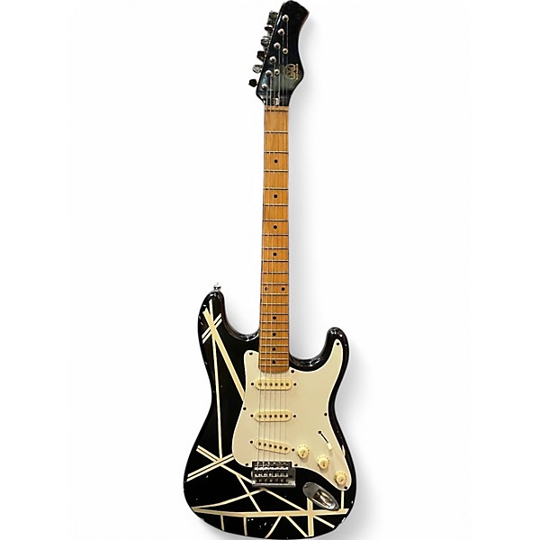 Used Hondo EVH 5044813 Black Solid Body Electric Guitar
