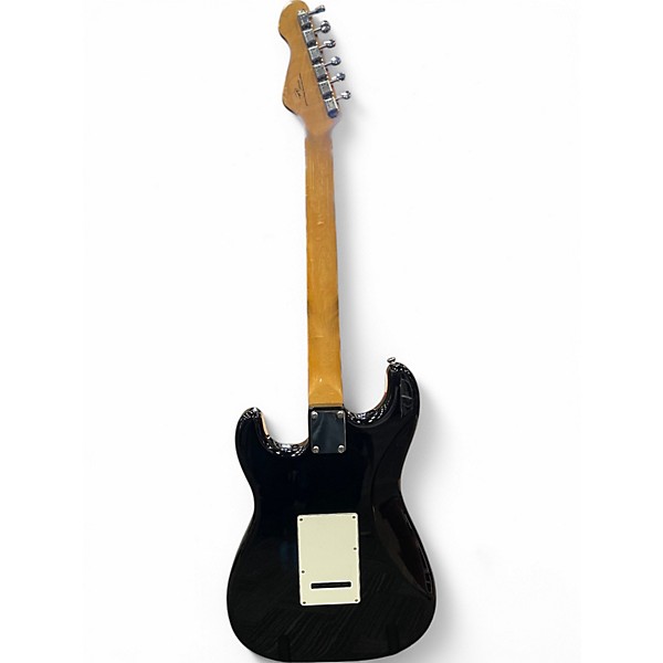 Used 2017 Vintage V6 Reissued Strat Black Solid Body Electric Guitar