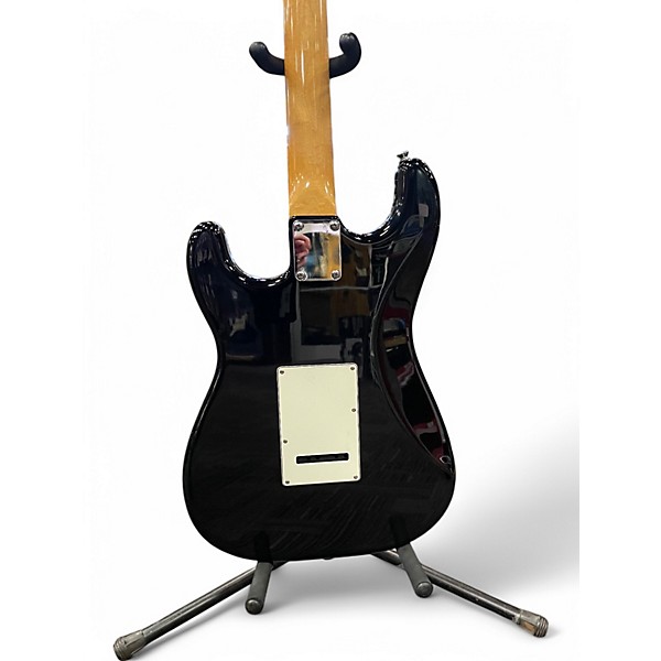 Used 2017 Vintage V6 Reissued Strat Black Solid Body Electric Guitar