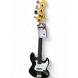 Vintage 1984 Fender Standard Fretless Jazz Bass Black Electric Bass Guitar