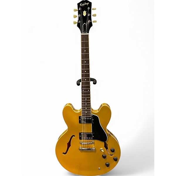 Used Epiphone ES 335 IG Metallic Gold Hollow Body Electric