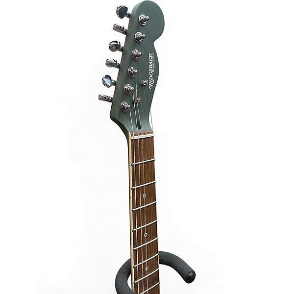 Used 2020s Custombuild Ridgeback Olive Drab Solid Body Electric Guitar