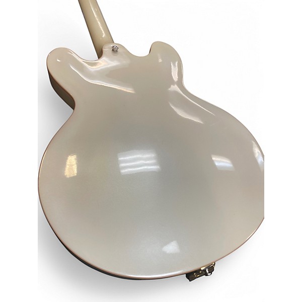 Used Gibson Custom Shop ES335 Diamond Bigsby White Hollow Body Electric Guitar