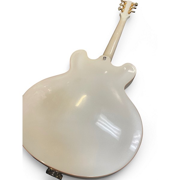 Used Gibson Custom Shop ES335 Diamond Bigsby White Hollow Body Electric Guitar