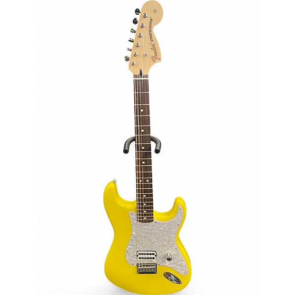 Used Fender Tom Delonge Signature Stratocaster Graffiti Yellow Solid Body Electric Guitar,New Products : American Fashion Style Bags On Sale