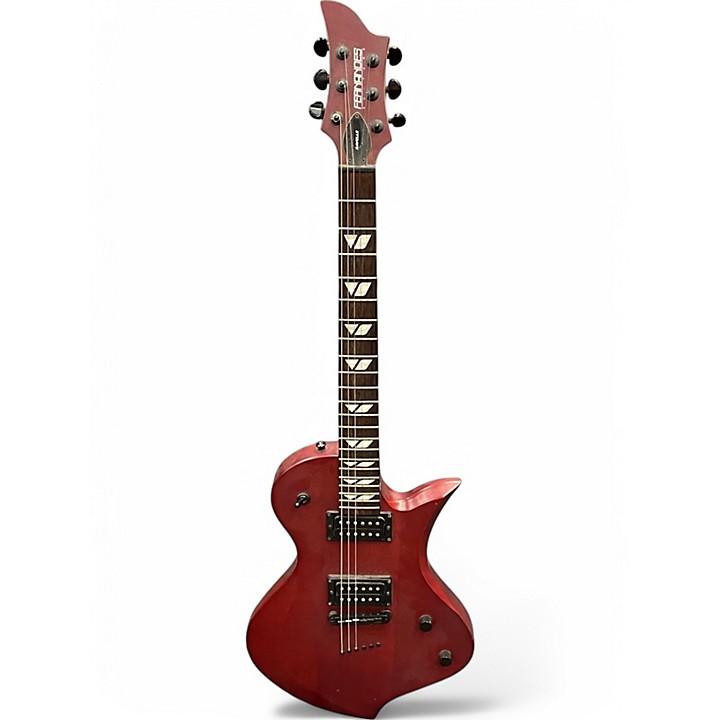 Used Fernandes Ravelle Wine Red Solid Body Electric Guitar Wine
