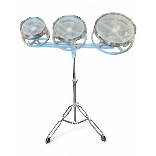 Used CB Percussion 3 Piece rototoms Chrome Roto Toms
