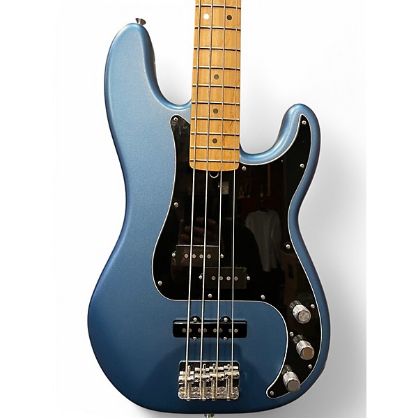 Used 2021 Fender American Performer 75th Anniversary Precision Bass  Satin Lake Placid Electric Bass Guitar