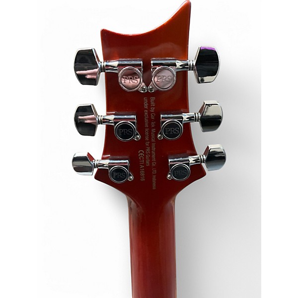 Used PRS SE Custom 24 ZEBRAWOOD Solid Body Electric Guitar