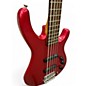 Used Fender SQ MB-5 Candy Apple Red Electric Bass Guitar