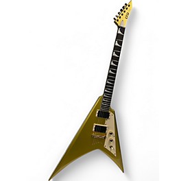 Used ESP LTD KH-V Metallic Gold Solid Body Electric Guitar