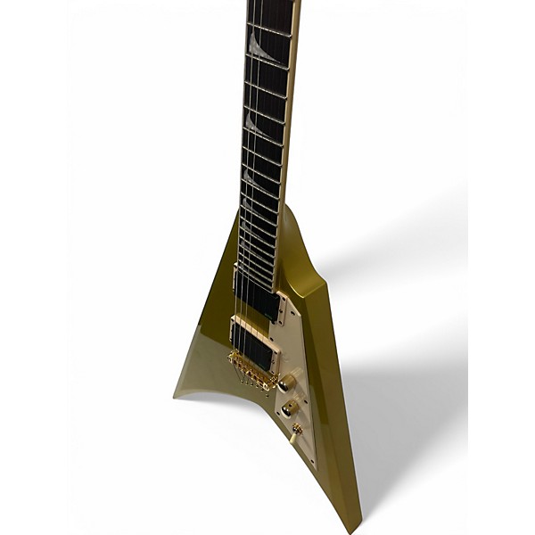 Used ESP LTD KH-V Metallic Gold Solid Body Electric Guitar