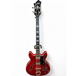 Used Hagstrom viking  Cherry Electric Bass Guitar