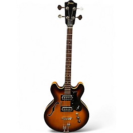 Used Framus Hollow Body Sunburst Electric Bass Guitar
