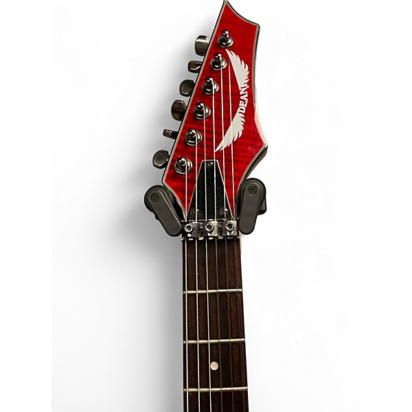 Used Dean C350F Red Solid Body Electric Guitar