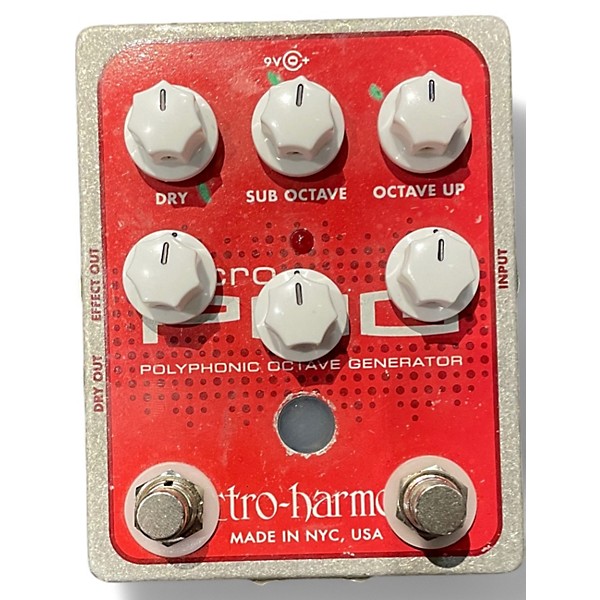 Used Electro-Harmonix Micro Pog Polyphonic Octave Generator Effect Pedal