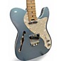 Used Fender American Elite Thinline Telecaster Mystic Blue Hollow Body Electric Guitar
