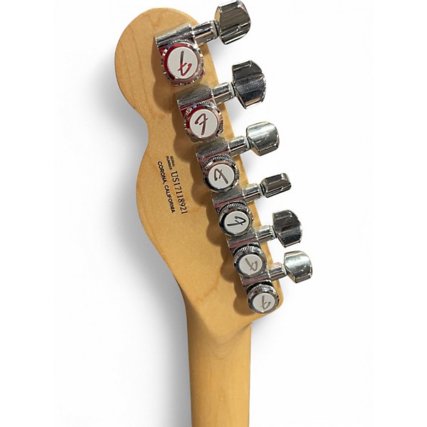 Used Fender American Elite Thinline Telecaster Mystic Blue Hollow Body Electric Guitar