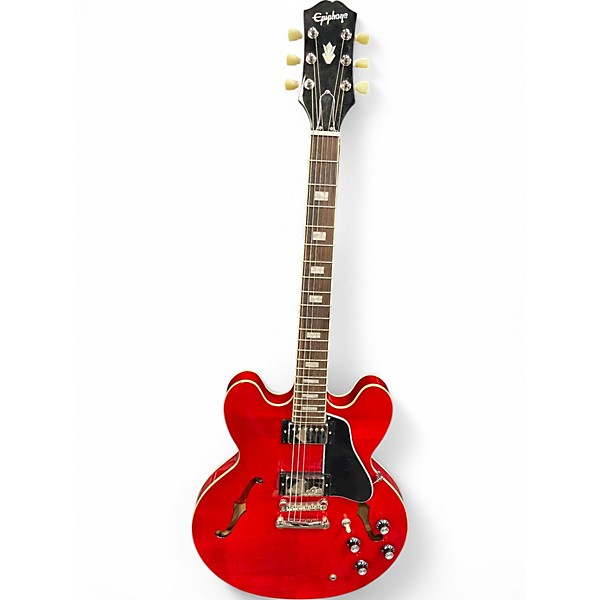 Used Epiphone Used Epiphone ES 335 IG Candy Apple Red Hollow Body 