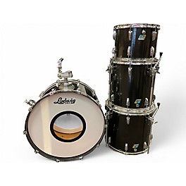 Used Ludwig 4 Piece Duo-Modular Maple Black Drum Kit