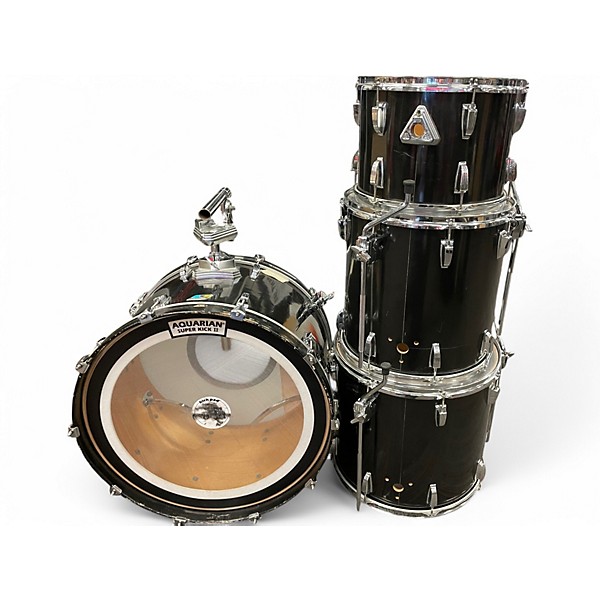 Used Ludwig 4 Piece Duo-Modular Maple Black Drum Kit