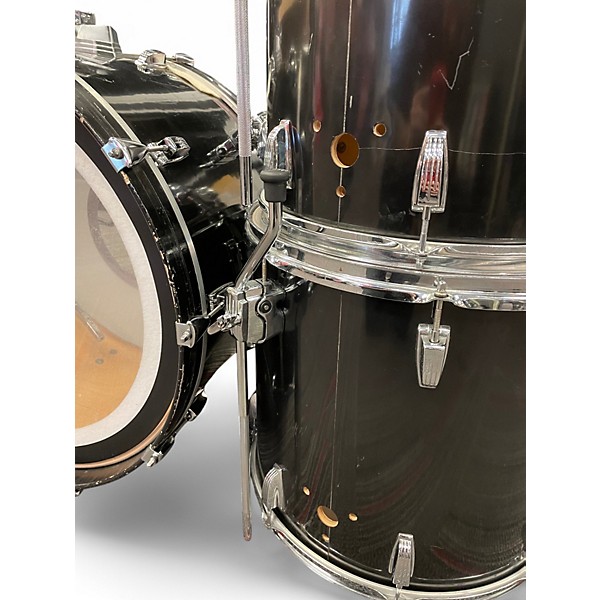 Used Ludwig 4 Piece Duo-Modular Maple Black Drum Kit