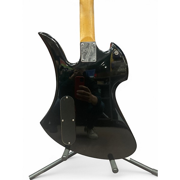 Used B.C. Rich Bronze Series Mockingbird Black Solid Body Electric Guitar