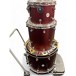 Used DW 3 Piece Design Series Wine Red Drum Kit