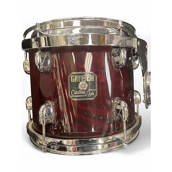 Used 2010s Gretsch Drums 4 Piece Catalina Ash Cherry Gloss Over Ash Drum Kit