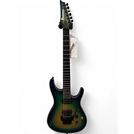 Used Ibanez SIX6DFM Iron Label Blue Space Burst Solid Body Electric Guitar
