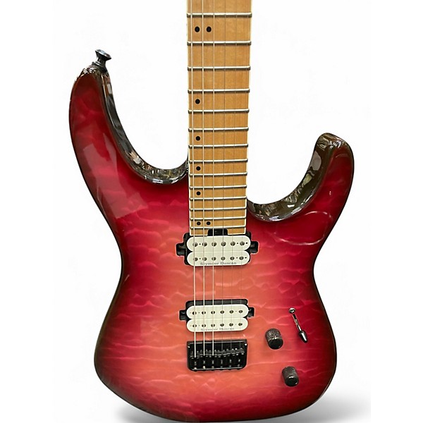 Used 2017 Jackson PRO SEIES DINKY PINK TRANS Solid Body Electric Guitar