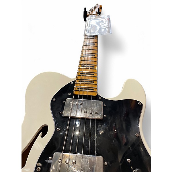 Used Squier Classic Vibe Telecaster Thinline Olympic White Hollow Body Electric Guitar