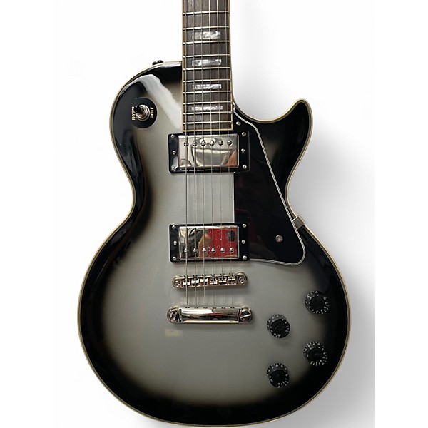 Used Epiphone Les Paul Custom Silverburst Solid Body Electric Guitar