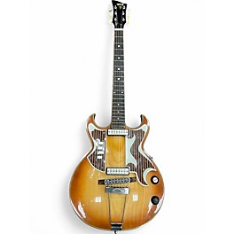 Vintage 1966 EKO Florentine Sunburst Solid Body Electric Guitar