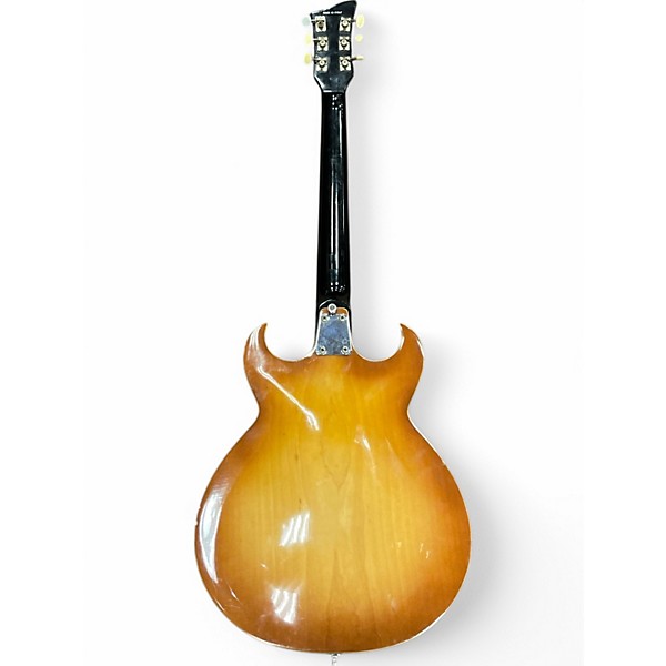 Vintage 1966 EKO Florentine Sunburst Solid Body Electric Guitar