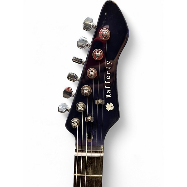 Used Rafferty Tulip Purple Burst Solid Body Electric Guitar