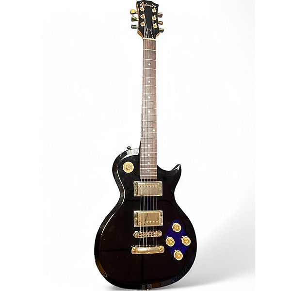 Used Galveston single cut acryllic  translucent purple Solid Body Electric Guitar