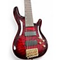 Used Aio WOLF KTB-6 Red Electric Bass Guitar
