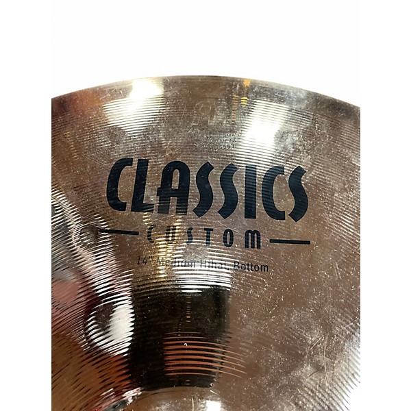 Used MEINL 14in Classic Custom Medium Hi Hat Bottom Cymbal