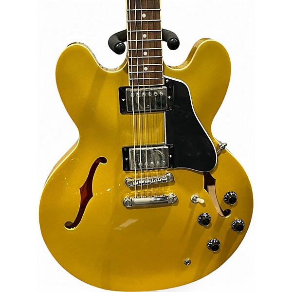 Used Epiphone ES355 Metallic Gold Hollow Body Electric Guitar