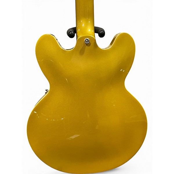 Used Epiphone ES355 Metallic Gold Hollow Body Electric Guitar