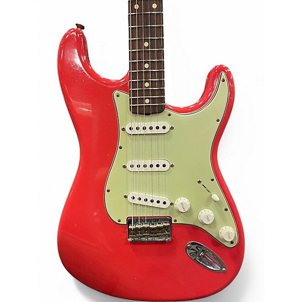 Used 2022 Fender 1960 JOURNEYMAN STRATOCASTER Fiesta Red Solid Body Electric Guitar