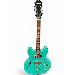 Used Epiphone Casino TQ Turquoise Hollow Body Electric Guitar