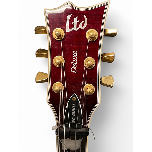 Used ESP LTD EC1000T CTM Black Cherry Solid Body Electric Guitar