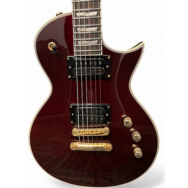 Used ESP LTD EC1000T CTM Black Cherry Solid Body Electric Guitar