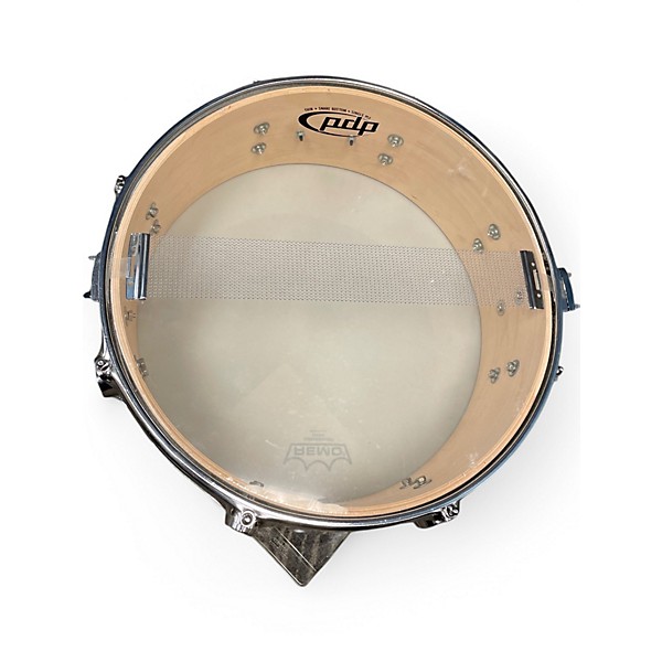 Used PDP by DW 14in CX Series Snare Silver Sparkle Drum